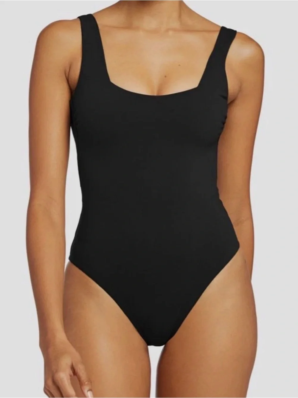 Vitamin A Mika Black Classic One-Piece Swimsuit - Small - Made in Italy